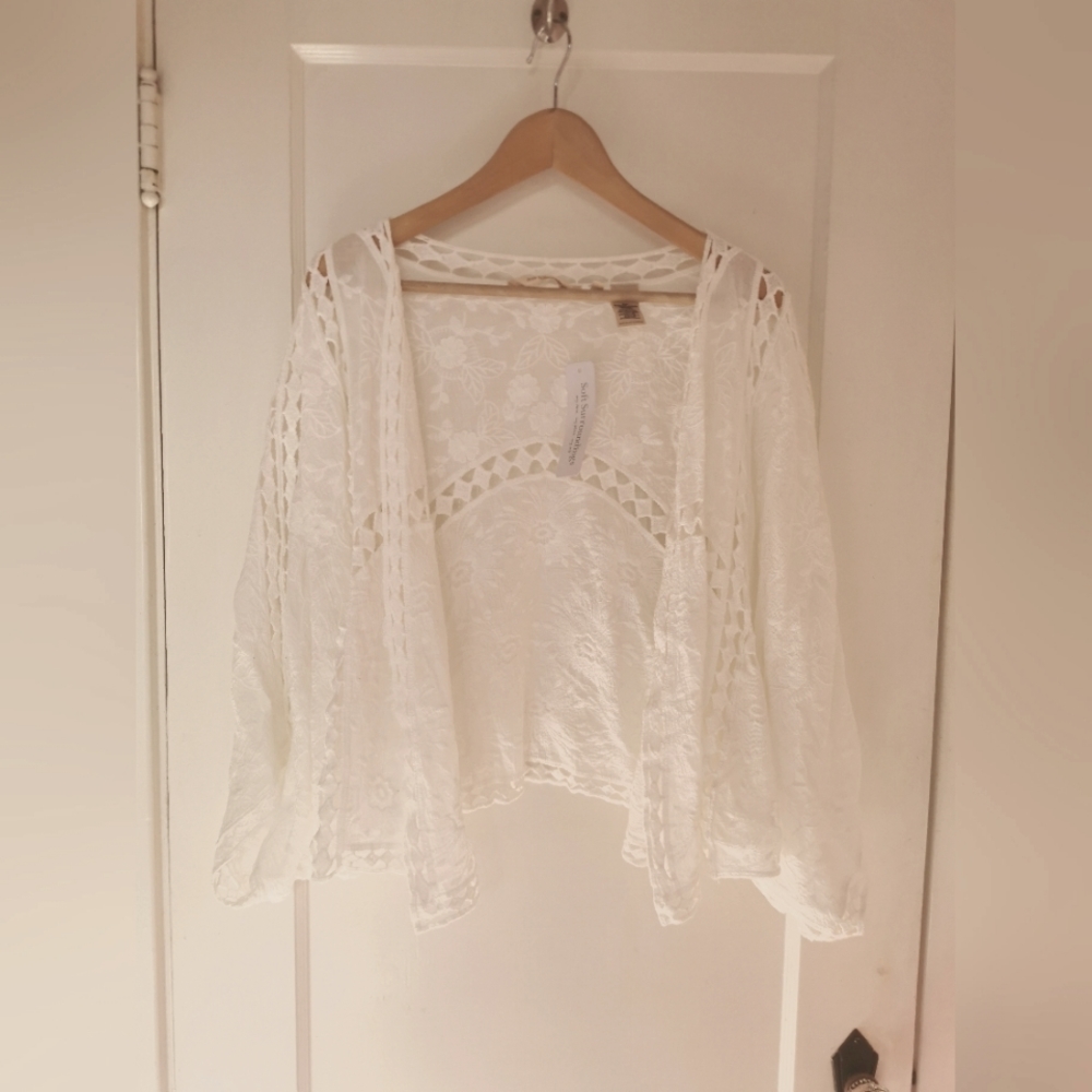 Soft surroundings jasmine wrap outerwear women's size L/XL nwt